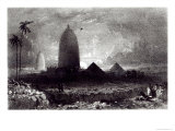 Jagannath Temple, Engraved by A. Picken, 1837 Giclee-trykk av Thomas Bacon