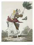 The Gust of Wind Giclee Print by Antoine Charles Horace Vernet