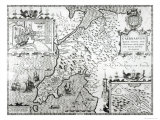 Map of Caernarvon, 1616 Giclee Print by John Speed