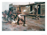 Death of a Gambler Giclee Print by Charles Marion Russell