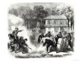 Confederate Cotton Burners Near Memphis Surprised by Federal Scouts, American Civil War, 1862 Giclée-Druck von Frank Vizetelly