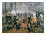 Captain Hickenlooper's Battery in the Hornet's Nest at the Battle of Shiloh, April 1862 Giclee Print by T. C. Lindsay