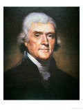 Thomas Jefferson reproduction procédé giclée par Rembrandt Peale