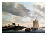 The Water Coach Giclee Print by Salomon van Ruysdael