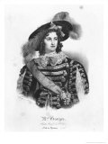 Mademoiselle George in the Role of Queen Christina of Sweden Giclee Print by Auguste Toussaint Or Lecler Le Clerc