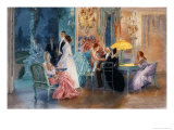 Le Soir Au Chateau, 1890 Giclee Print by Henri Lucien Doucet