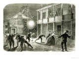 The Federals Shelling the City of Charleston: Shell Bursting in the Streets in 1863 Impressão giclée por Frank Vizetelly The Federals Shelling the City of Charleston: Shell Bursting in the Streets in 1863 Impressão giclée por Frank Vizetelly