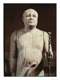Statue of Ka-Aper, Known as Sheikh El-Beled, from His Mastaba Tomb in North Saqqara, Old Kingdom Giclee Print by 5th Dynasty Egyptian