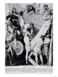 Building Alfred's Fleet, Illustration from Hutchinson's Story of the British Nation, c.1920 Giclee Print by A.r. Mileham