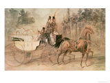 Promenade Au Bois reproduction procédé giclée par Constantin Guys