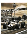 Josh Brabham Gives the Thumbs-Up Sign as He Wins the First Ever Canadian Grand Prix Giclee Print by Wilf Hardy