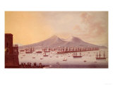 View of the Bay of Naples, 1798 Giclee Print by Giacomo Guardi