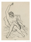 Hysterical Epilepsy, Figure 1, Paris, c.1876 Giclee-trykk av Jean Francois Badoureau