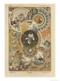Circles, Plate 27, Fantaisies Decoratives, Librairie de l'Art, Paris, 1887 reproduction procédé giclée par Jules Auguste Habert-dys