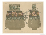 Vases, Plate 28, Fantaisies Decoratives, Librairie de L'Art, Paris, 1887 reproduction procédé giclée par Jules Auguste Habert-dys