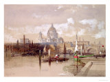 St. Pauls from the River, 1863 Lámina giclée por David Roberts St. Pauls from the River, 1863 Lámina giclée por David Roberts
