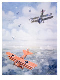 The Last Flight of Captain Baron Von Richthofen, c.1920 Giclée-Druck von Geoffrey Fl.192) Watson
