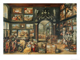 The Studio of Apelles Lámina giclée por Willem Van II Haecht