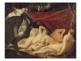 Venus and the Graces Surprised by a Mortal Giclee Print by Jacques Blanchard