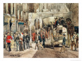 London Street, 1869 reproduction procédé giclée par Jean-Baptiste Edouard Detaille