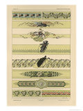 Beetles, Plate 14, Fantaisies Decoratives, Librairie de L'Art, Paris, 1887 reproduction procédé giclée par Jules Auguste Habert-dys