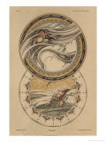 Fishes and Lobster, Fantaisies Decoratives, Librairie de l'Art, Paris, 1887 reproduction procédé giclée par Jules Auguste Habert-dys