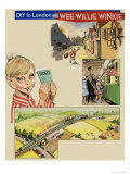 Off to London with Wee Willie Winkie Giclee Print by John Worsley