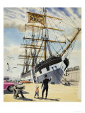 Wee Willie Winkie and a Giant Hot Dog Giclee Print by John Worsley