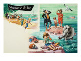 Wee Willie Winkie Lands on a Desert Island in the Pacific Giclee Print by John Worsley