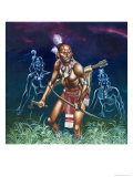 When the Red Man Rode: The Cherokee Giclee Print by Ron Embleton