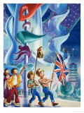 Wee Willie Winkie Goes to Expo 70 in Osaka Giclee Print by John Worsley
