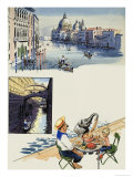 Wee Willie Winkie Visits Venice Giclee Print by John Worsley