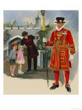 Yeoman Warder and Yeoman of the Guard reproduction procédé giclée par Arthur Nash