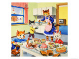 Num Num and His Funny Family Giclee Print by Gordon Hutchings