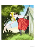 Snow-White and the Seven Dwarfs reproduction procédé giclée par Ron Embleton