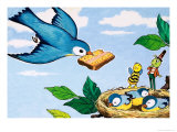 Gregory Grasshopper Giclée-tryk af Gordon Hutchings