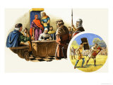 Law Courts in the Days of Henry II Giclee Print by Michael Godfrey