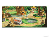 Teddy Bear: Activity Around Bear Green Duck Pond Wydruk giclee autor Francis Phillipps Teddy Bear: Activity Around Bear Green Duck Pond Wydruk giclee autor Francis Phillipps