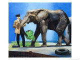 Who's Who in the Zoo: Two-Ton Toto Giclee Print by G. W Backhouse