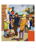 Baloon Salesman Giclee Print