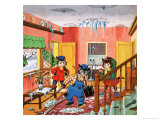 Num Num and His Funny Family Giclée-tryk af Gordon Hutchings Num Num and His Funny Family Giclée-tryk af Gordon Hutchings