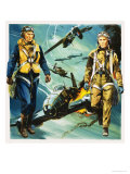 Wartime Pilots and the Battle of Britain Reproduction procédé giclée par Gerry Wood