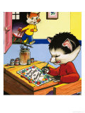 Num Num and His Funny Family Reproduction procédé giclée par Gordon Hutchings