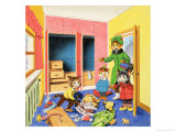 Num Num and His Funny Family Giclee Print by Gordon Hutchings