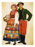 Polish Costume Lámina giclée