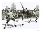 Jeu de Paume, a Kind of Handball Giclee Print by John Millar Watt