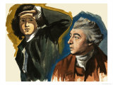 Sir Joshua Reynolds and Thomas Gainsborough Giclee Print by Ralph Bruce