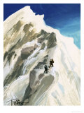 Hillary and Tensing Hack Their Way a Step at a Time Along a Ridge reproduction procédé giclée par Ferdinando Tacconi