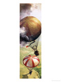 The Story of the Parachute: The Sky-Divers reproduction procédé giclée par Ferdinando Tacconi