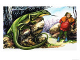 Fairy Tales from Many Lands: The Fairy Lizard Giclee Print by Nadir Quinto